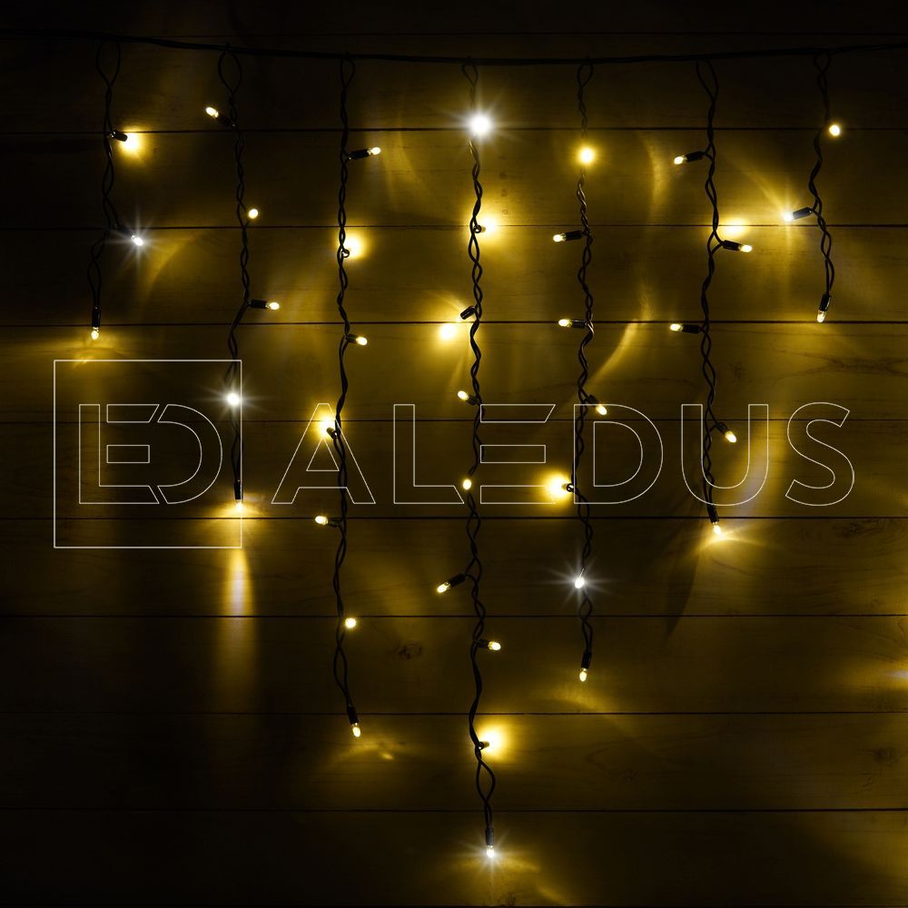 Бахрома (Айсикл) ALEDUS 3x0.9 м, теплый белый, с мерцанием i-BR-3x0.9M-WW/F