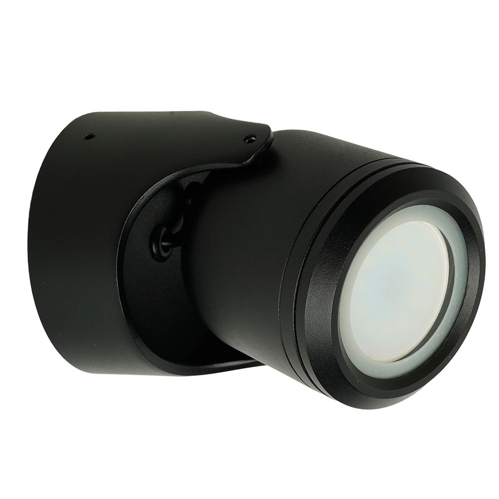 Светильник садово-парковый Feron DH1501, на стену,  GU10, 230V, черный