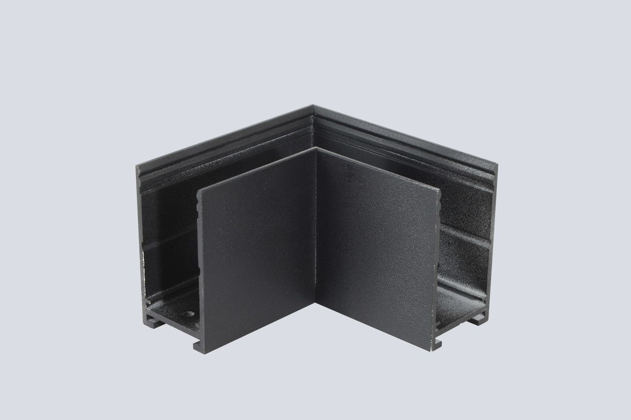 Соединитель для накладного шинопровода 220V угловой Crystal Lux CLT 0.215 04 BL