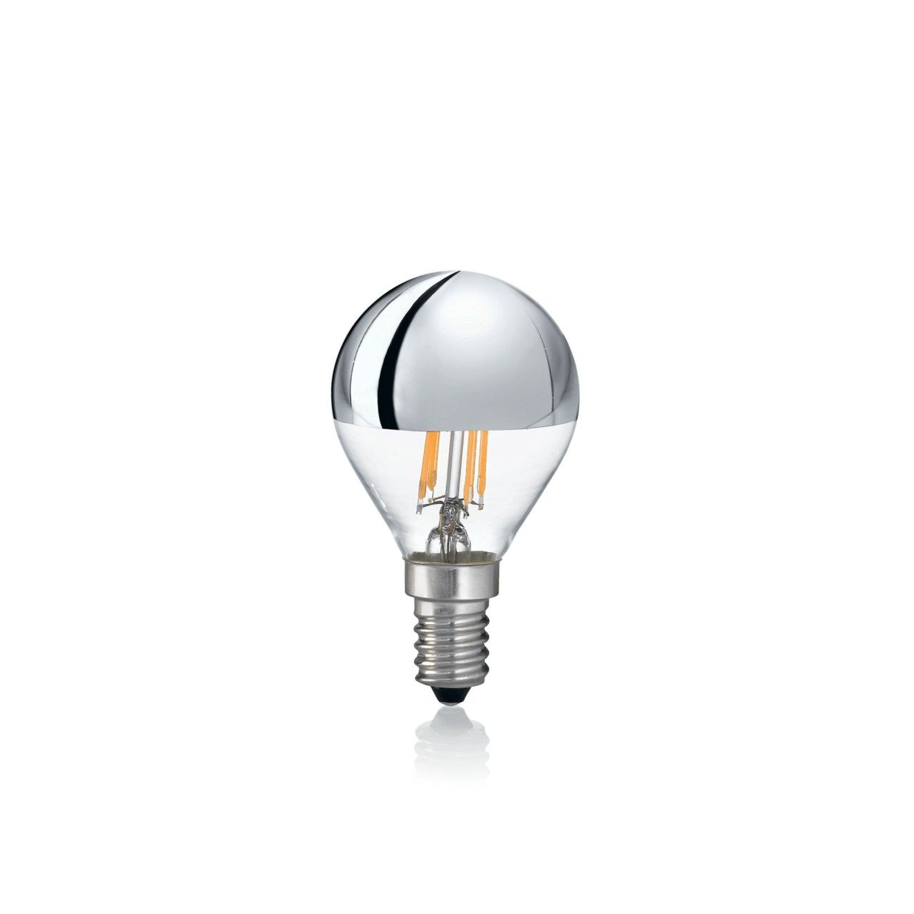 Лампа Ideal Lux E14 04W SFERA CROMO 3000K 101262