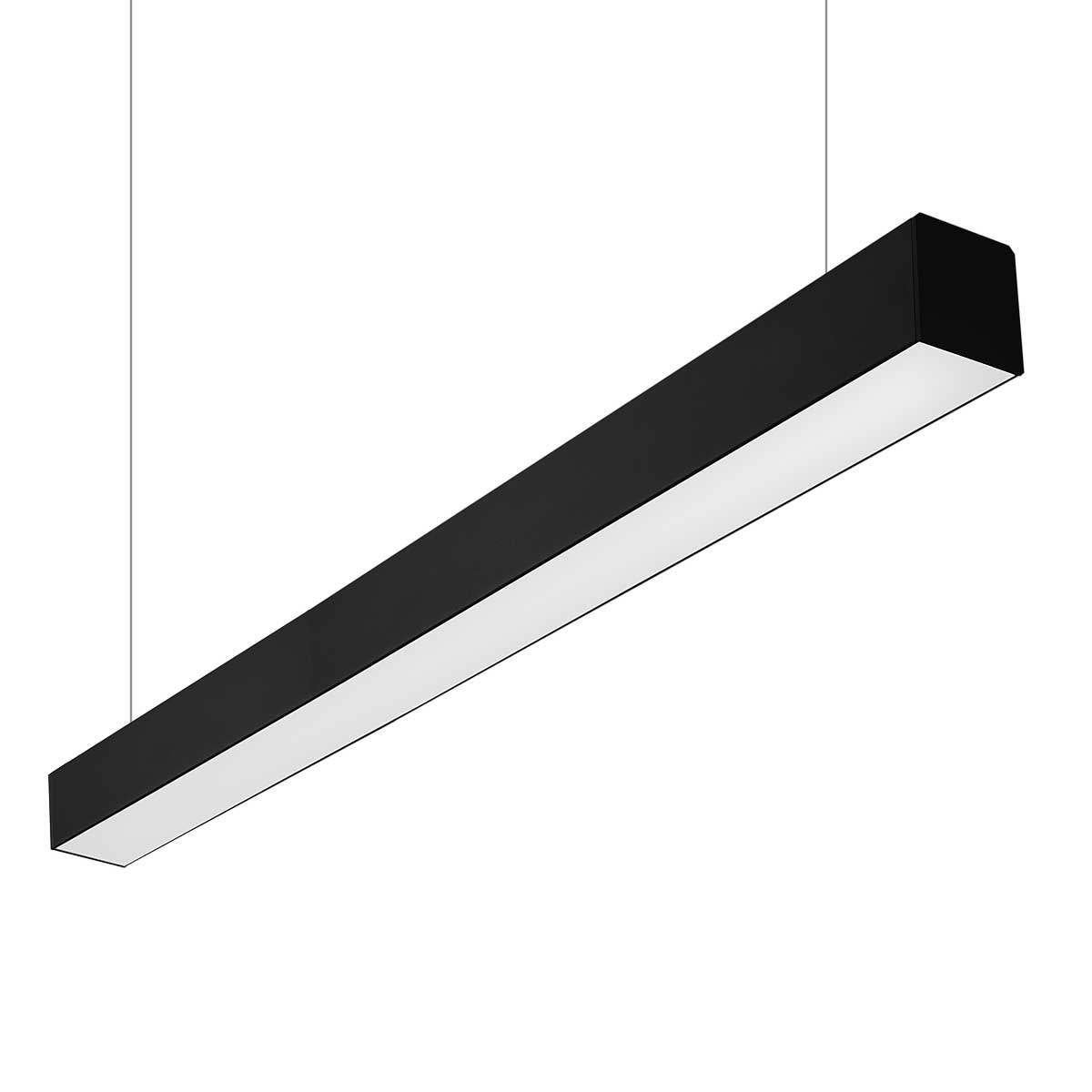 Черный подвесной линейный светильник Eleganz 36W нейтральный 4000К 1200*60*70мм IP40 9822
