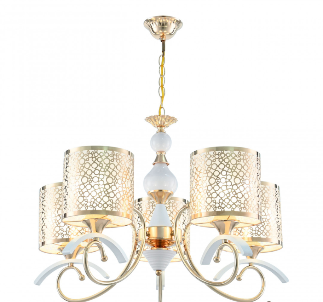 Люстра подвесная с плафонами 309787/5 Wh/Gd Arte Milano