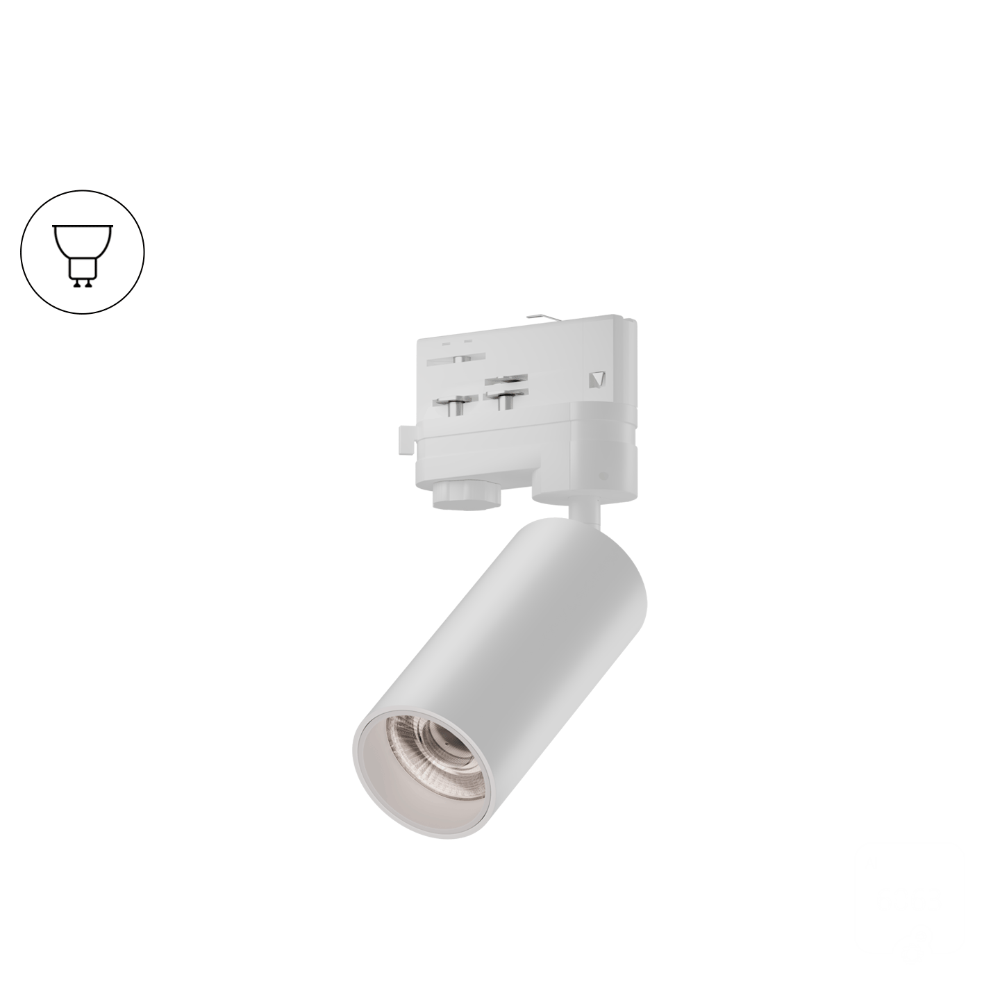 Трековый светильник Trunk TR4 (RAL9003/D55 — GU10)