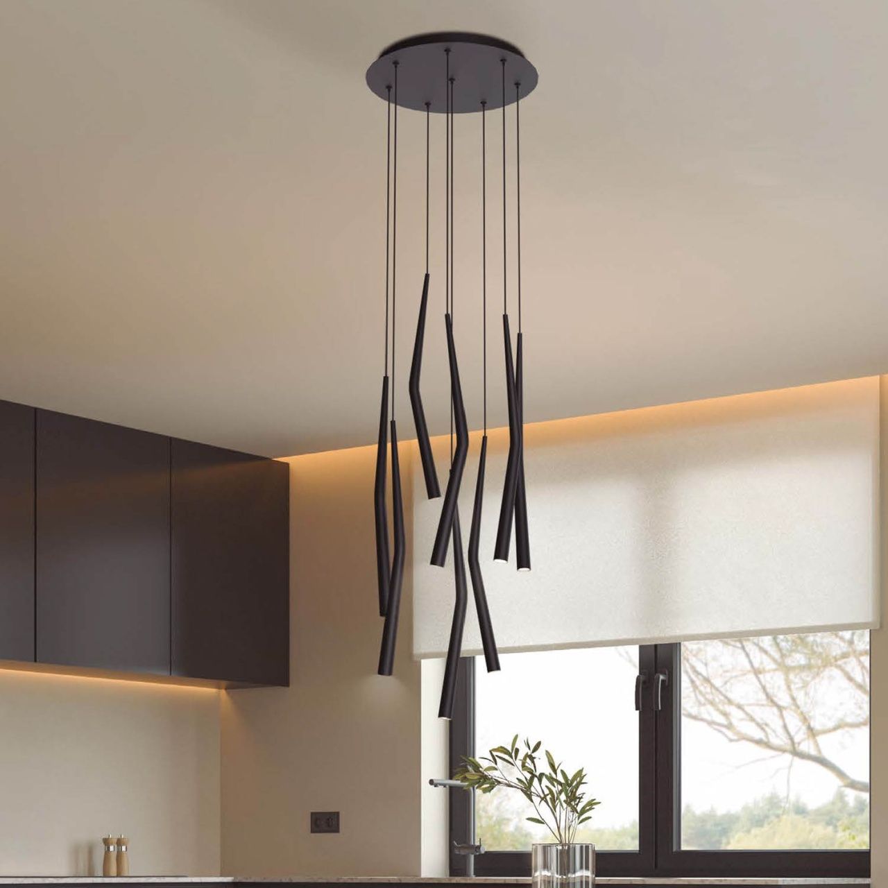 Подвесная люстра Mantra BOOMERANG 9369+9240 (8L)