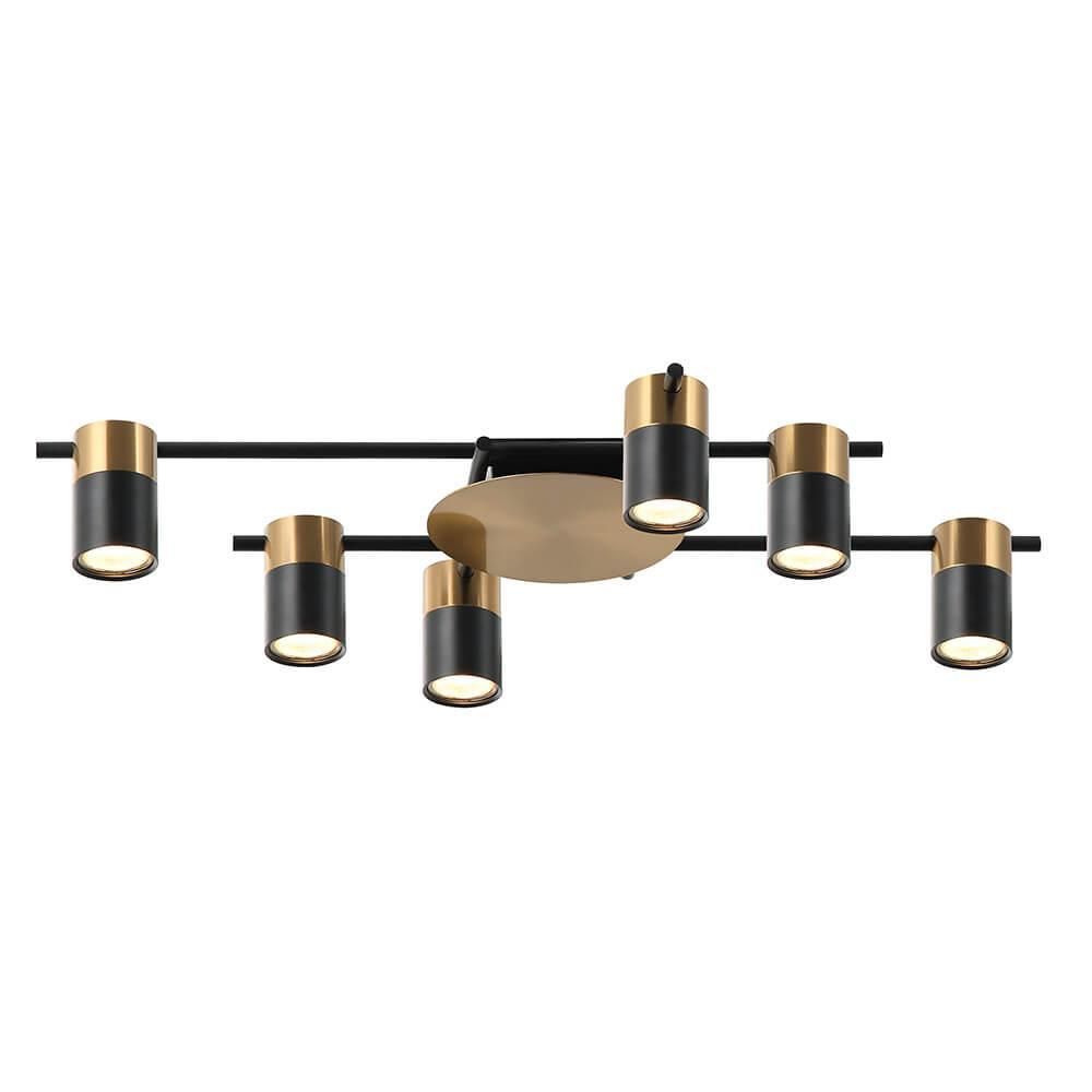 Потолочная люстра Lumien Hall Trey LH4138/6CB-BR-BK