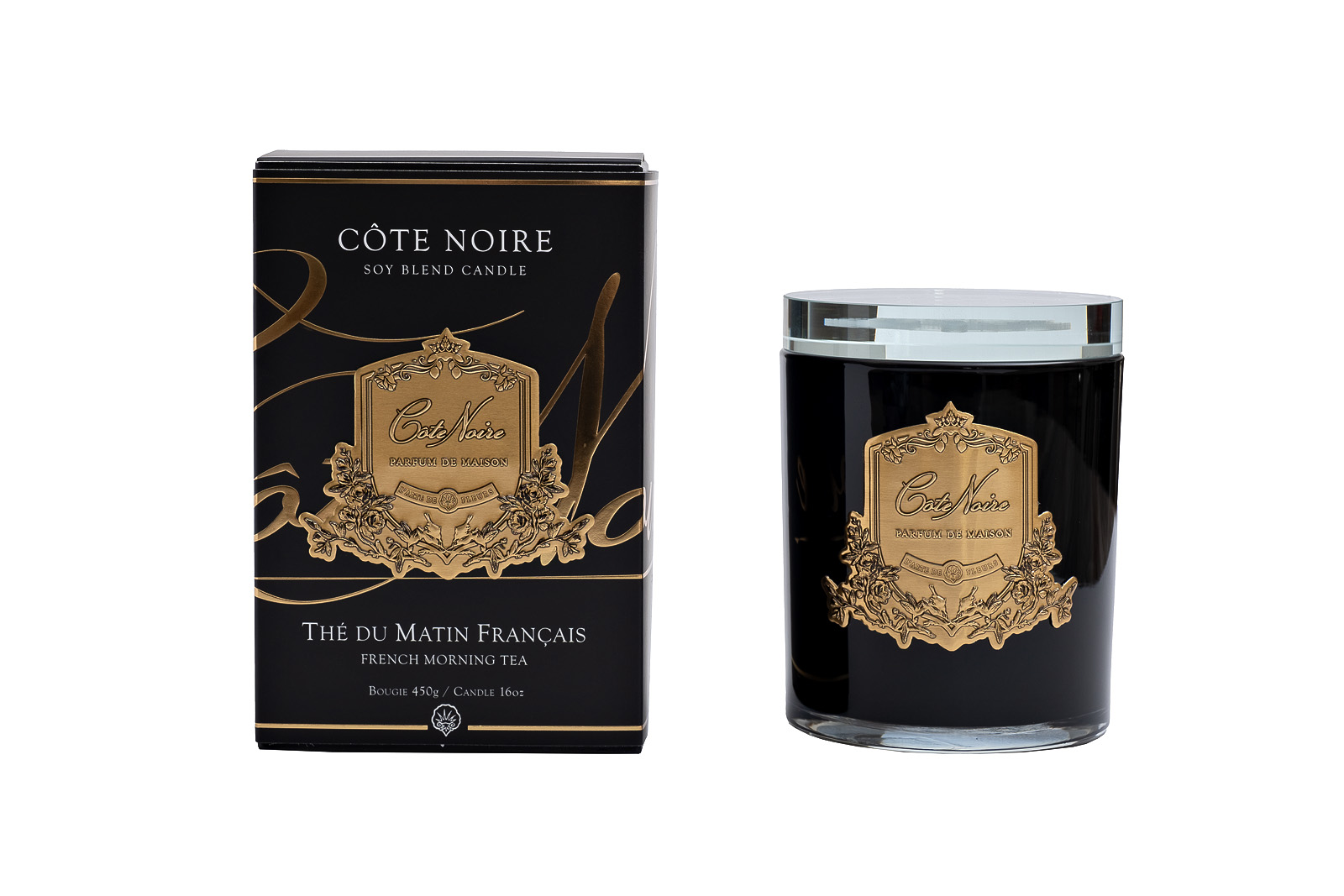 96CN-45110 Свеча ароматическая Французский Утренний Чай (French Morning Tea) в стакане в уп. 450 гр.