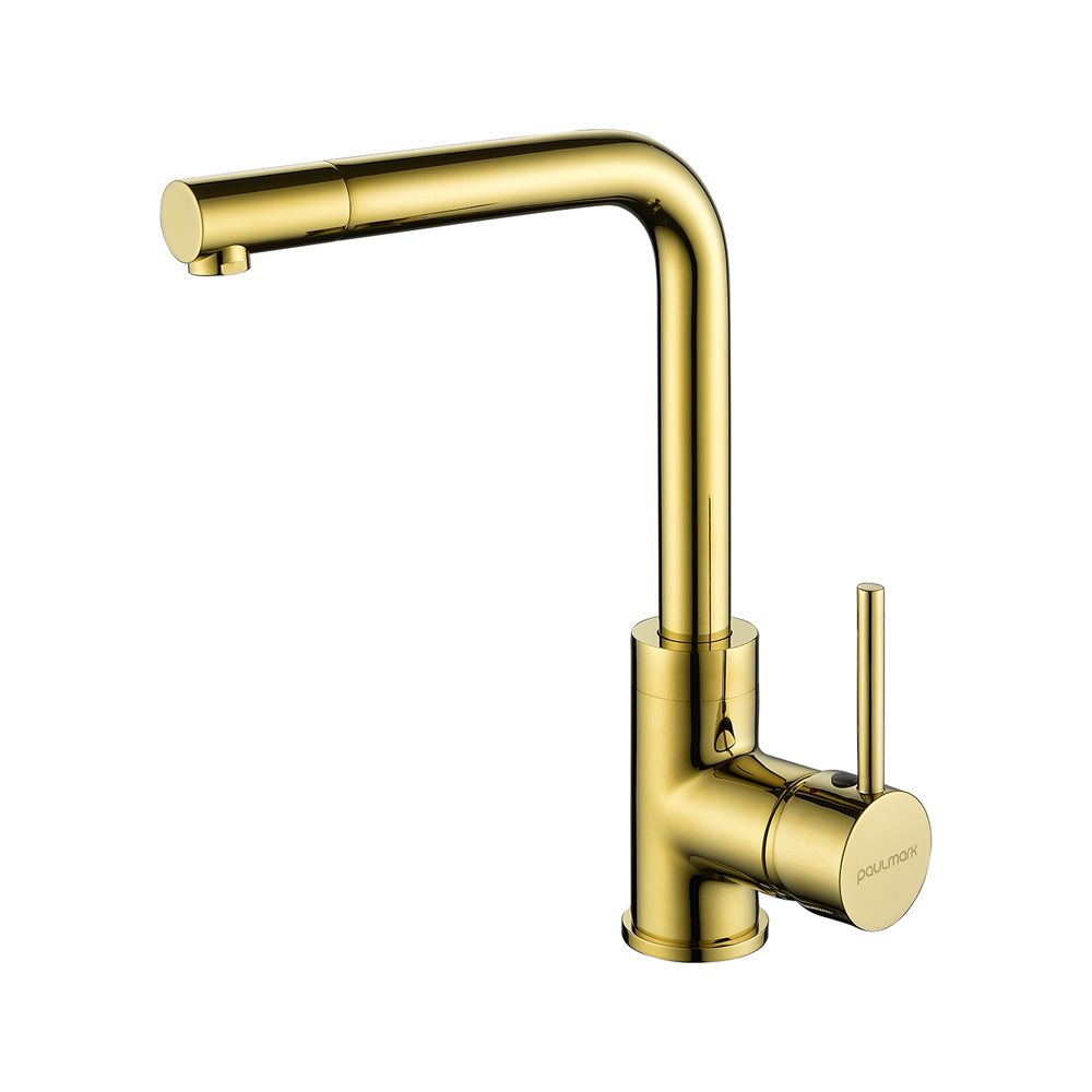 Смеситель для кухни HONNER, Ho212018-G, Золото, Paulmark