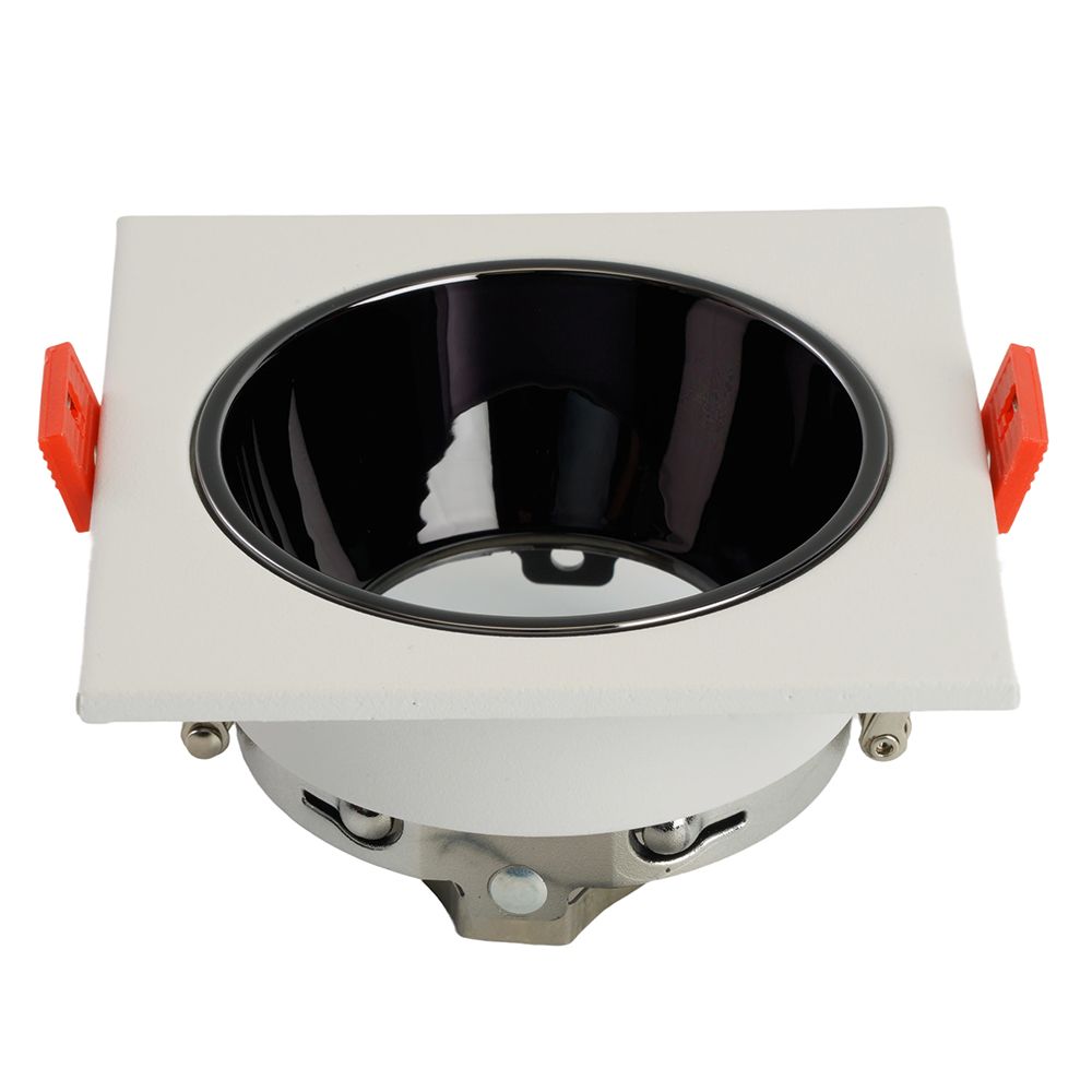 Светильник встраиваемый Feron DL3112 потолочный MR16 G5.3 белый + черный хром