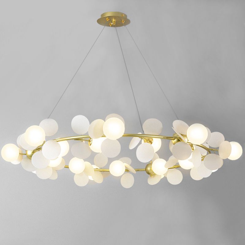 Люстра MATISSE Chandelier circle white 70 см 40.3604-0