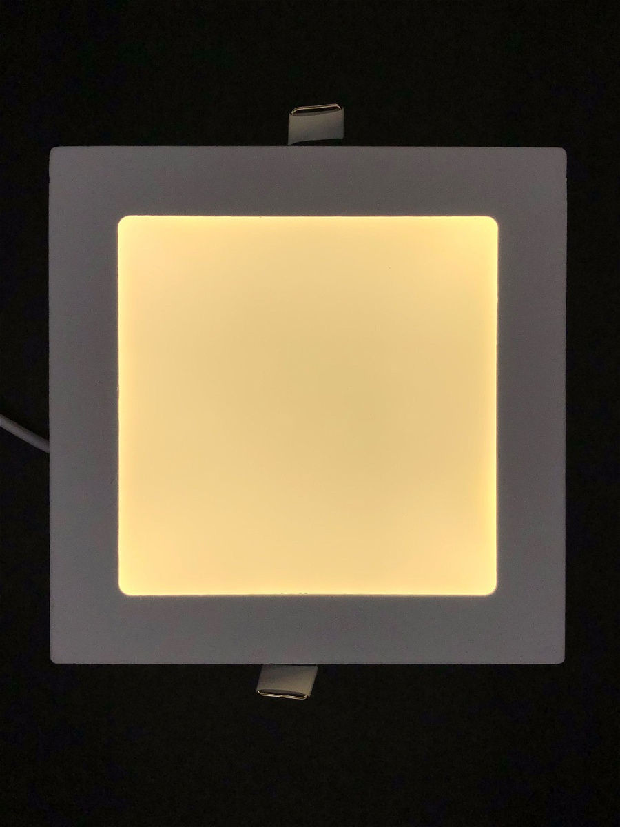 Светильник встраиваемый Elvan VLS-102SQ-12W-WW-Wh