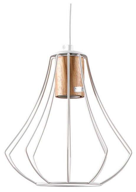 Подвесной светильник Imex MD.9052 MD.9052-1-P-WH+WOOD