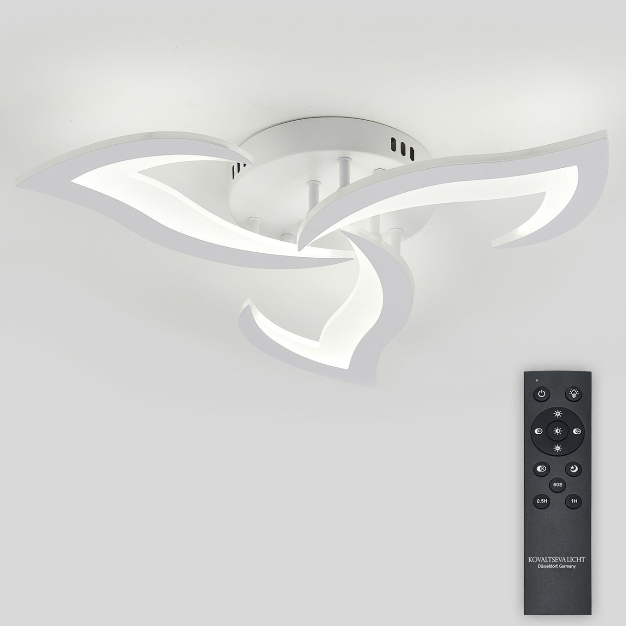 Светодиодная люстра с пультом ДУ 48W, белый, LED Natali Kovaltseva LED LAMPS 85005