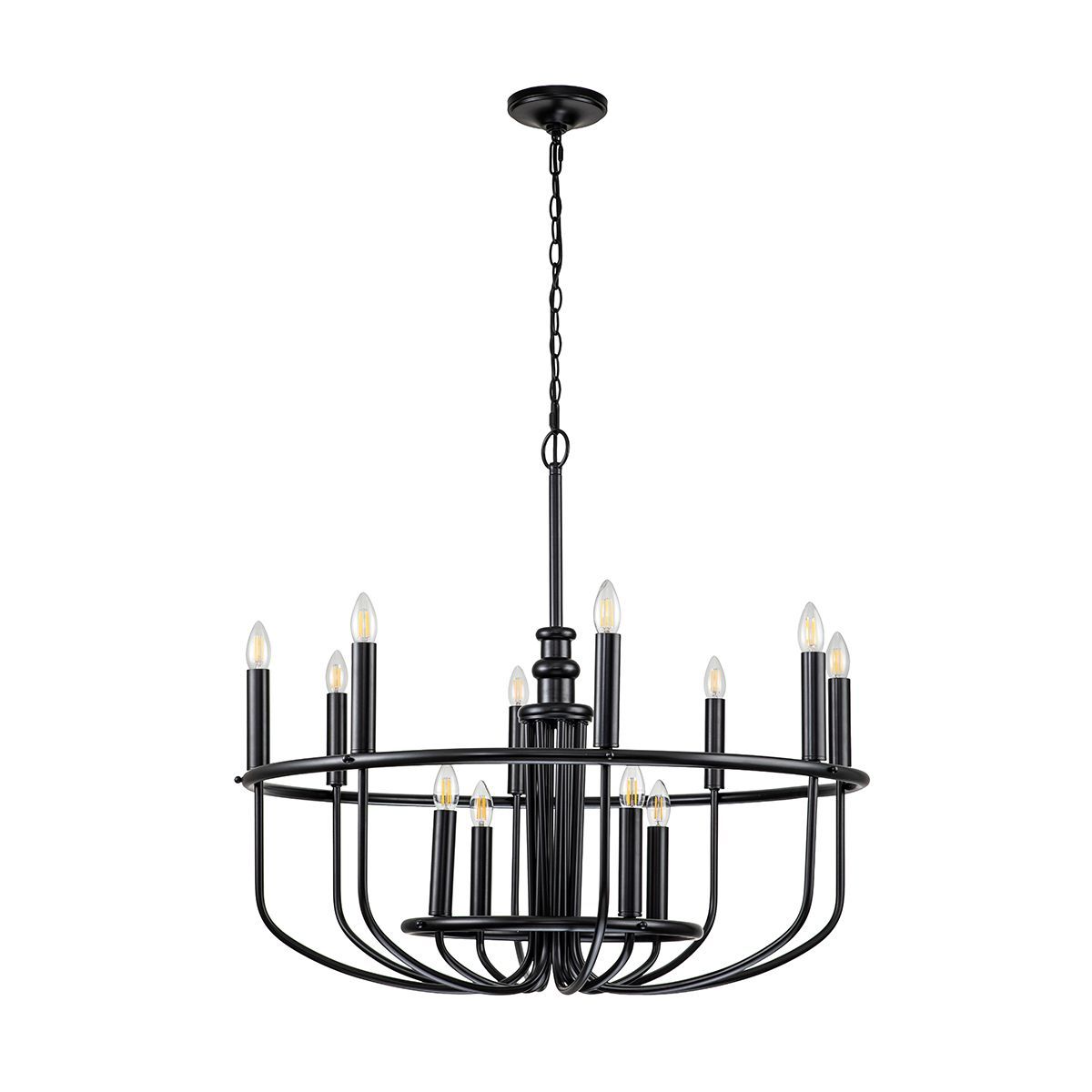 Люстра Kichler, Арт. KL-CAPITOL-HILL12-BLK