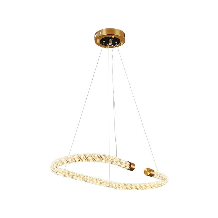 Подвесной светильник LED7 Future Lighting Loft Industry Modern - Diamond Rope Oval Chandelier