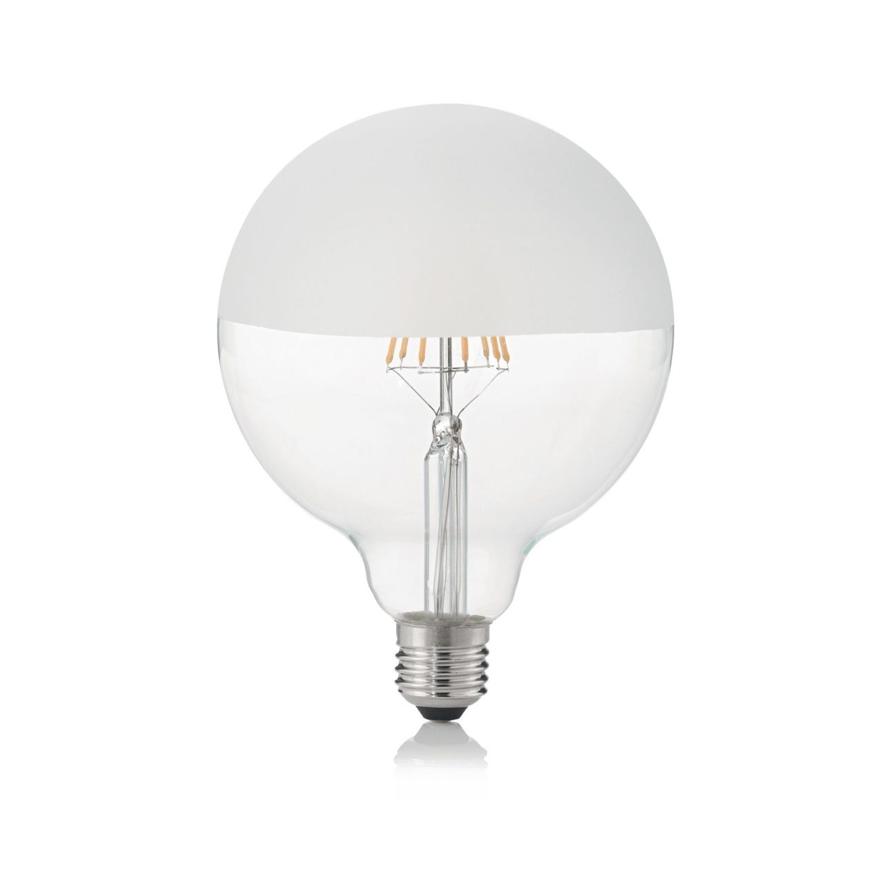 Лампа Ideal Lux E27 08W GLOBO D125 SATINATA 3000K 157580