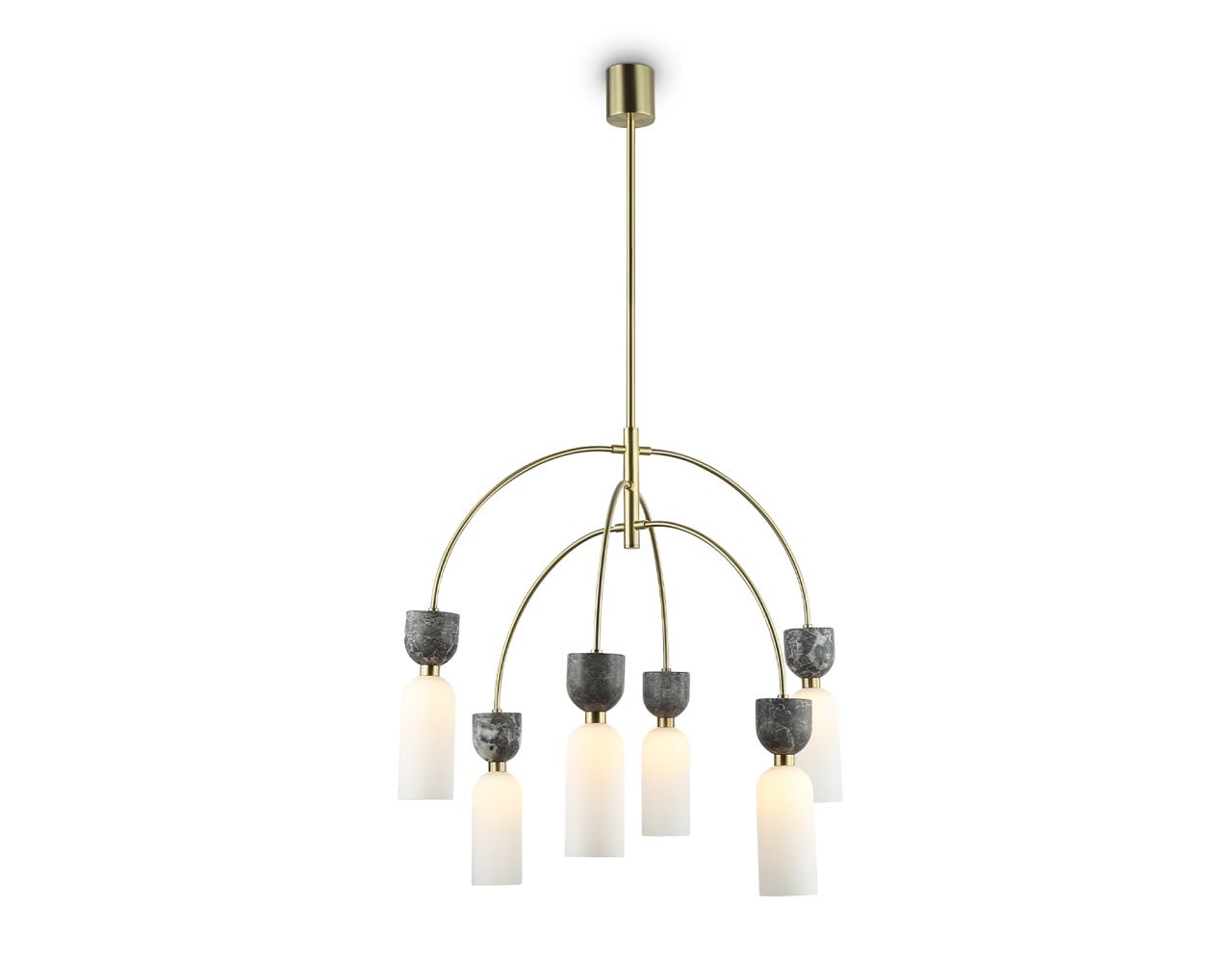 Люстра на штанге с мрамором Ambrella Light LH53333