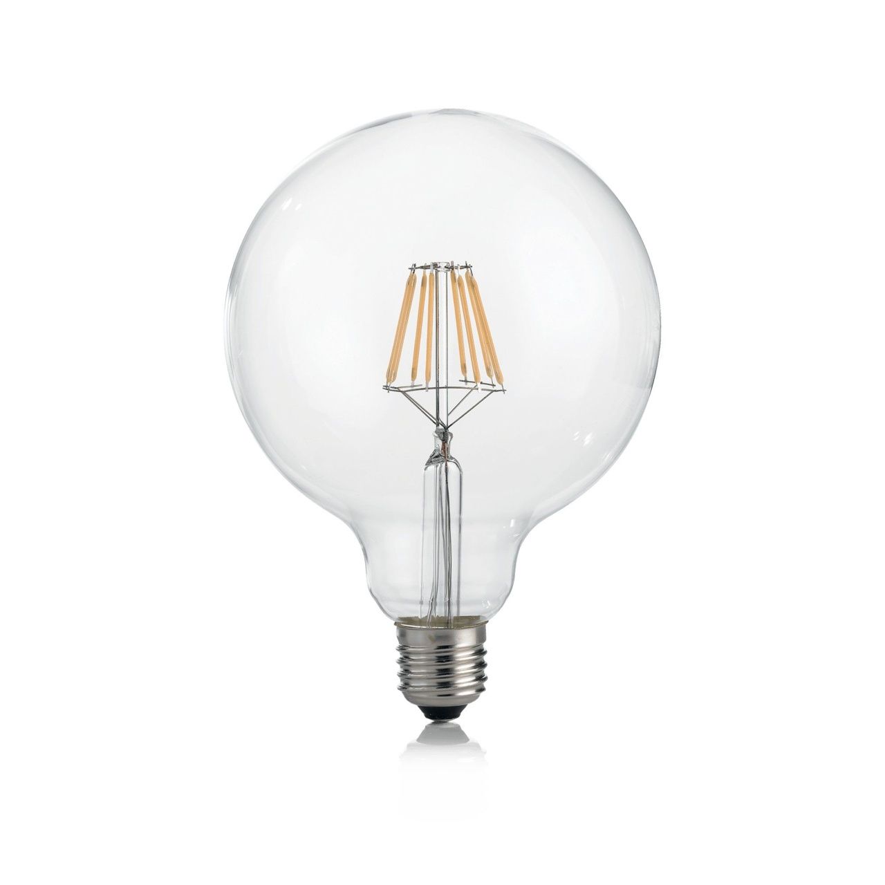 Лампа Ideal Lux E27 08W GLOBO D125 TRASP 4000K 153988