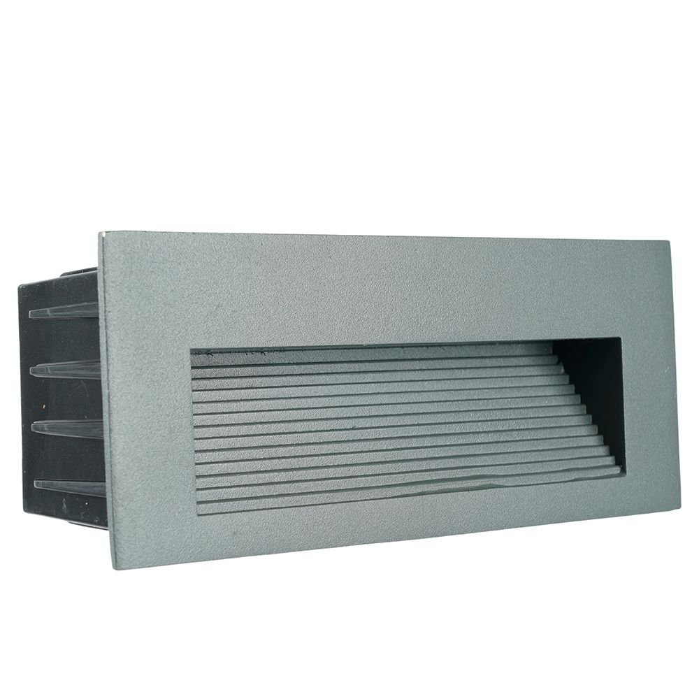 Светодиодный светильник Feron LN012-1 встраиваемый 5W 4000K, IP65, серый