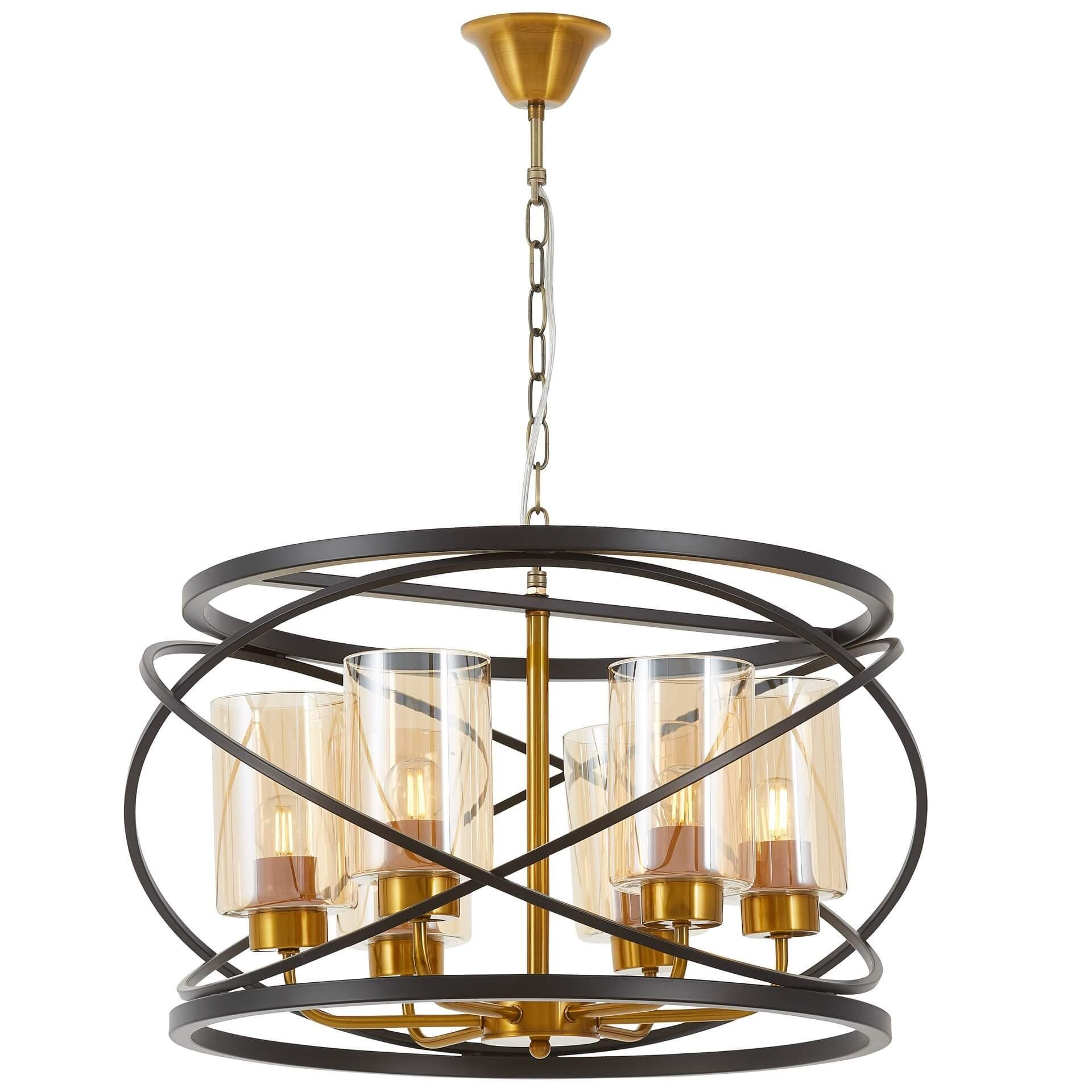 Подвесной светильник Lumina Deco LDP 8004-6 BK+MD