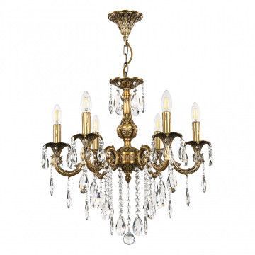 Люстра с хрустальными подвесками AL79101/6/175 B FP Bohemia Ivele Crystal