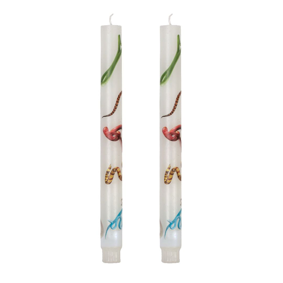 Свеча Stern Snakes White set of 2 Seletti 14089S