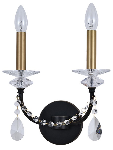 Бра Newport АНАСТАСИЯ 3972/A black+brass