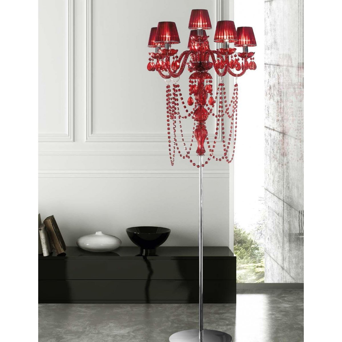 Торшер Masiero Milord STL5+1 VV Red / ORG/12/RD