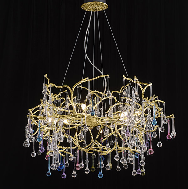 Люстра Bijout Chandelier Gold Round Сolor Great Light LS60443