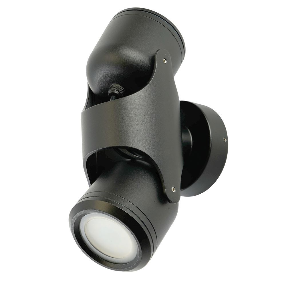 Светильник садово-парковый Feron DH1502, на стену,  2*GU10, 220-240V, черный