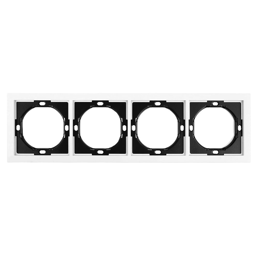 Рамка 4-местная, STEKKER, серия Мия, PFR00-3004-01, белая магнолия