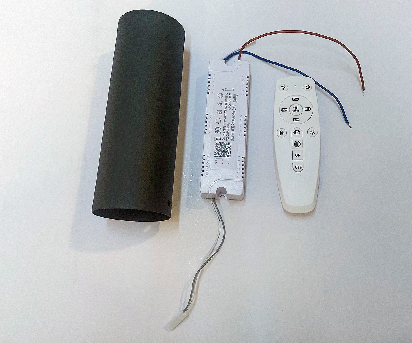 Комплект для диммирования (драйвер 40-60W+пульт+чаша для размещения драйвера)  Set08031D-200