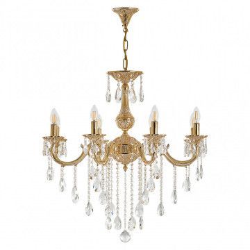 Люстра с хрустальными подвесками AL78101/8/250 B GW Bohemia Ivele Crystal