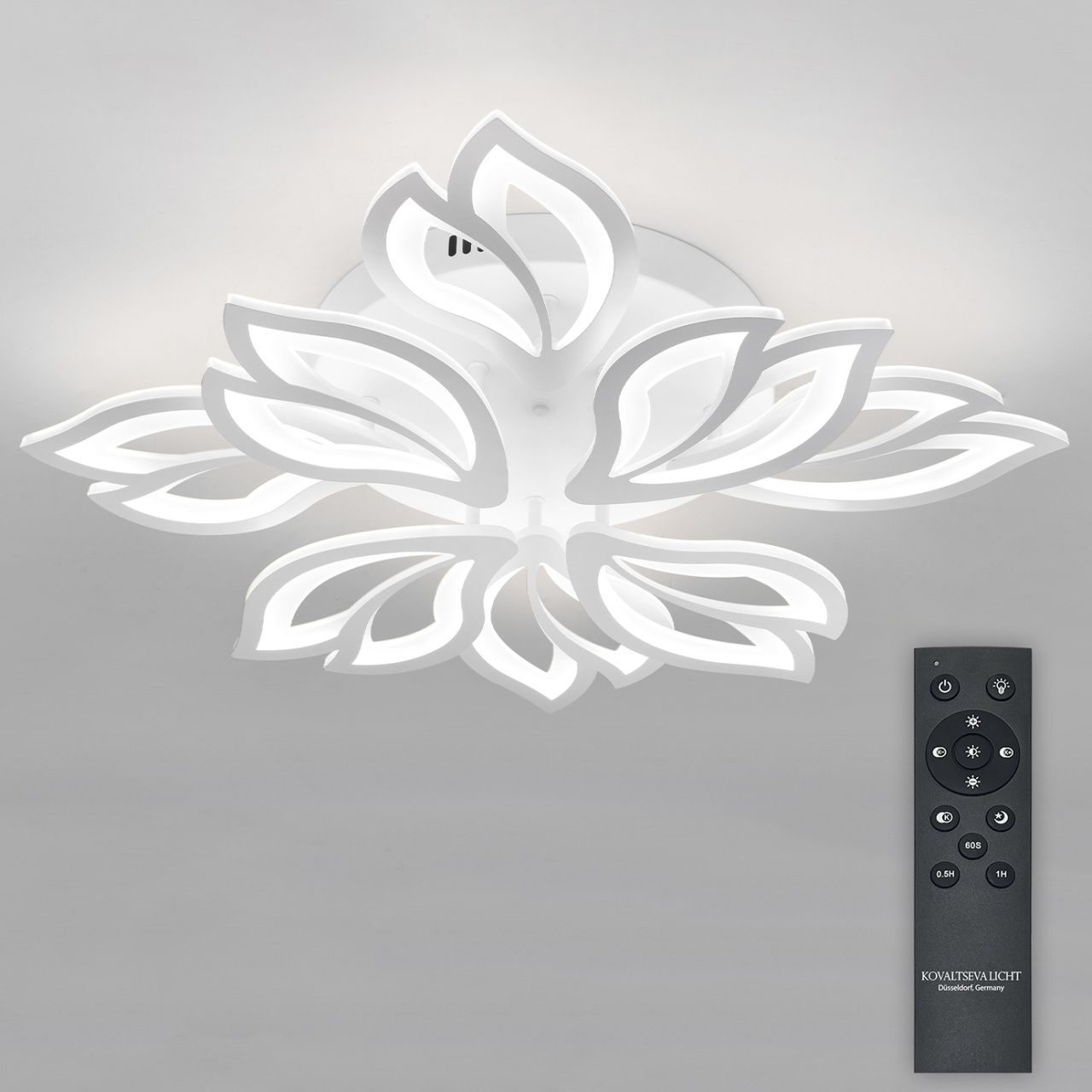 Светодиодная люстра с пультом ДУ 160W, белый, LED Natali Kovaltseva LED LAMPS 85003