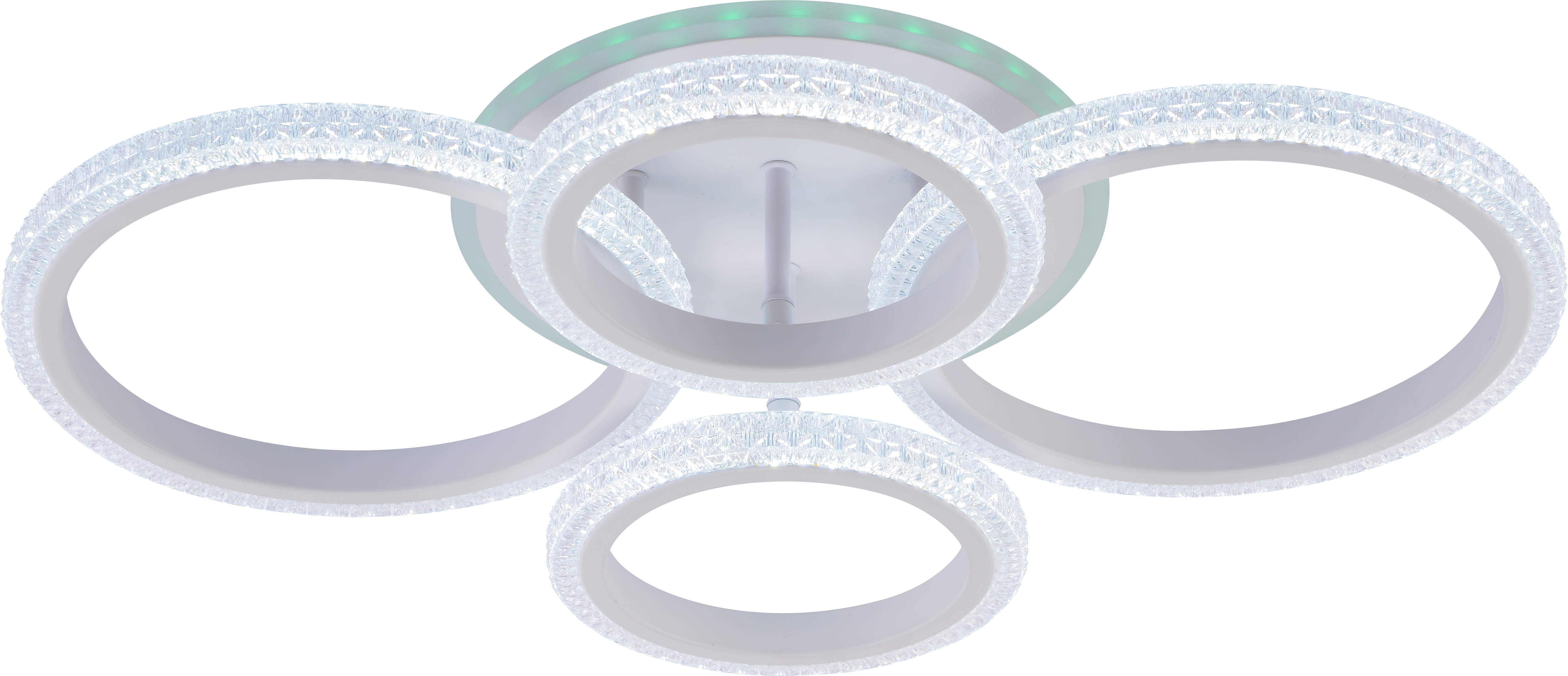 Светодиодная люстра 6333/4 WHT 80W+6,5W RGB Profit Light