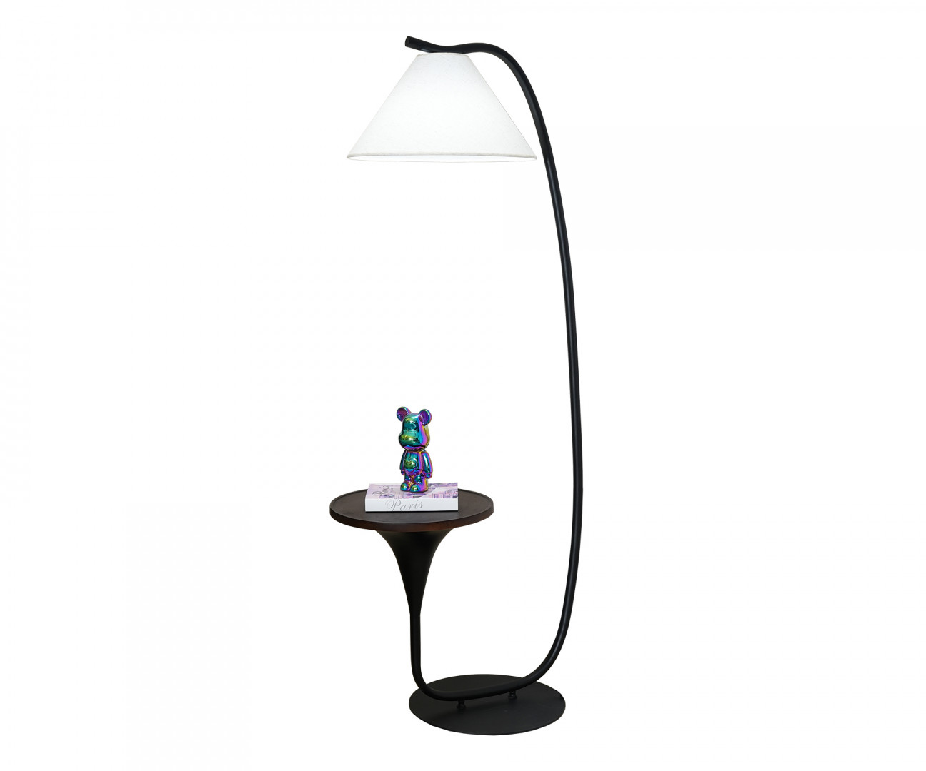 Торшер Эмби черный w70 d40 h170 E27 1*40W комплект состоит из 2х коробок Kink Light 07010-F,19