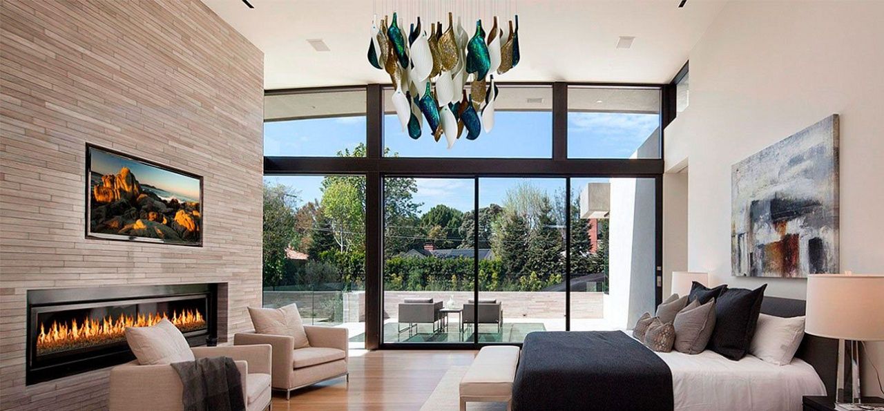 Дизайнерская люстра Turquoise Flower Petals высота 60 см Loft-Concept 48.472-3