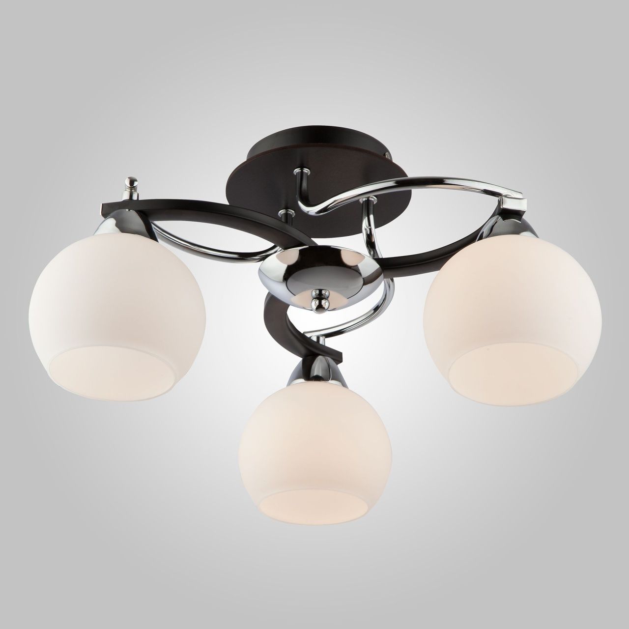 Люстра потолочная 9654/3 хром/черный