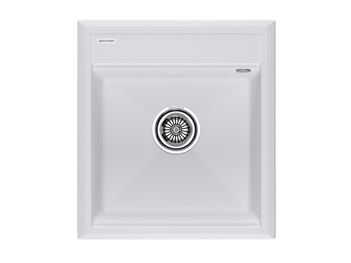 Мойка гранитная STEPIA-460, PM114651-WH, белый, 460х510, Paulmark
