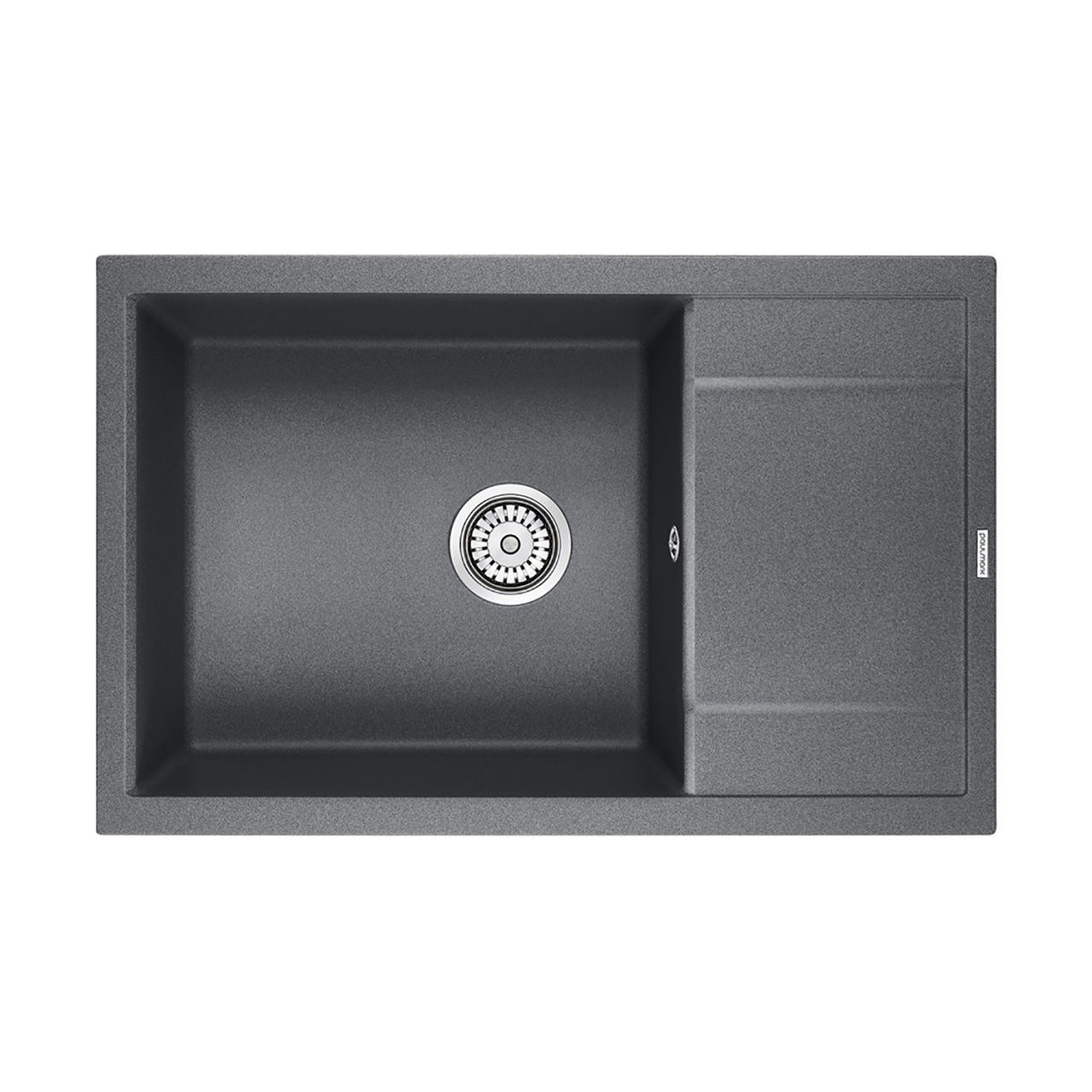 Мойка гранитная VERLASS PM317850-DG, графит, 780х500, Paulmark