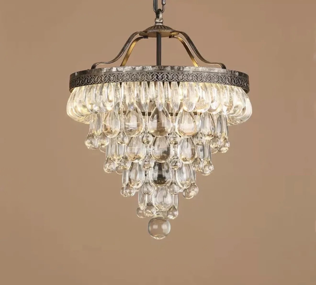 Люстра хрустальная Амазон Хоум Willinton Iron Chandelier D35 Short AMG008486
