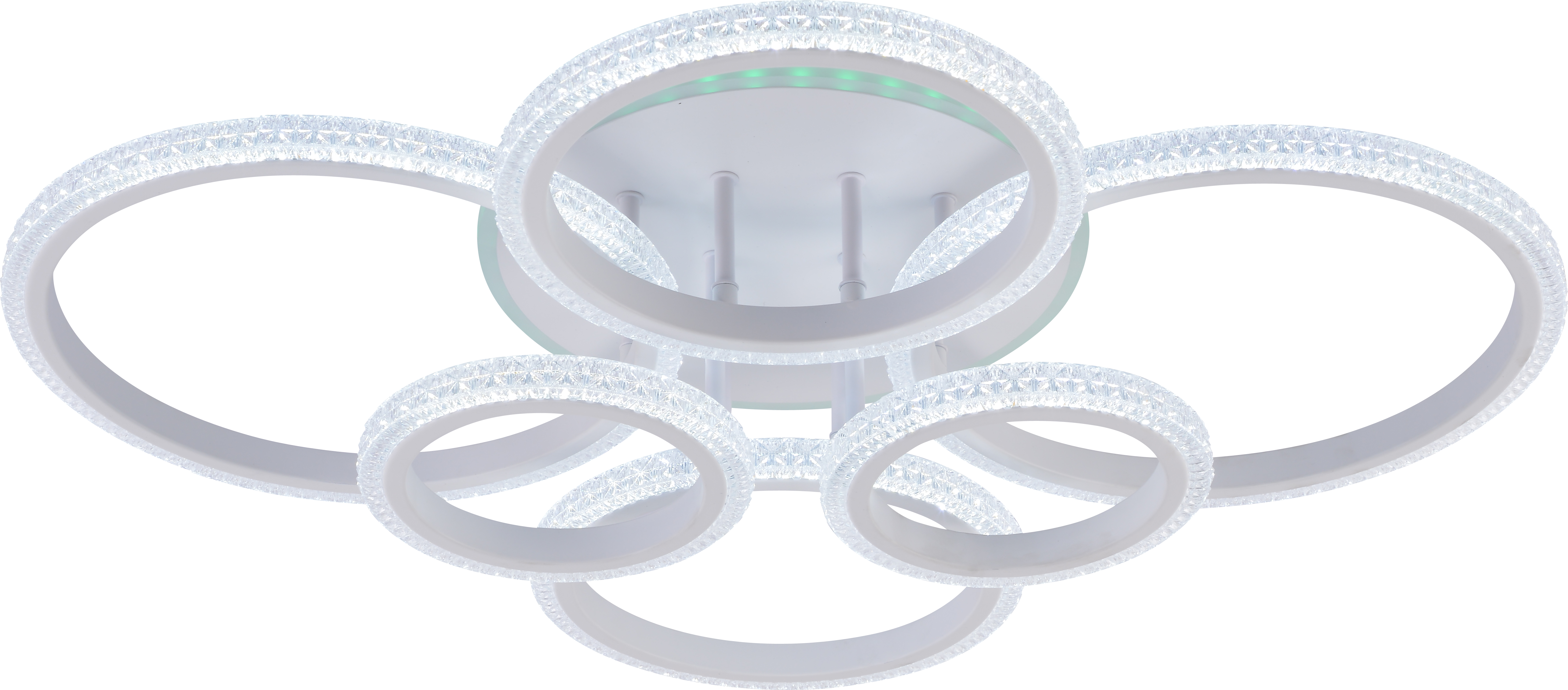 Светодиодная люстра 6333/6 WHT 144W+8W RGB Profit Light