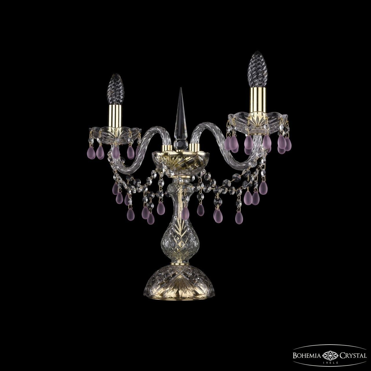 Настольная лампа Bohemia Ivele Crystal 1410L/2/141-39 G V7010