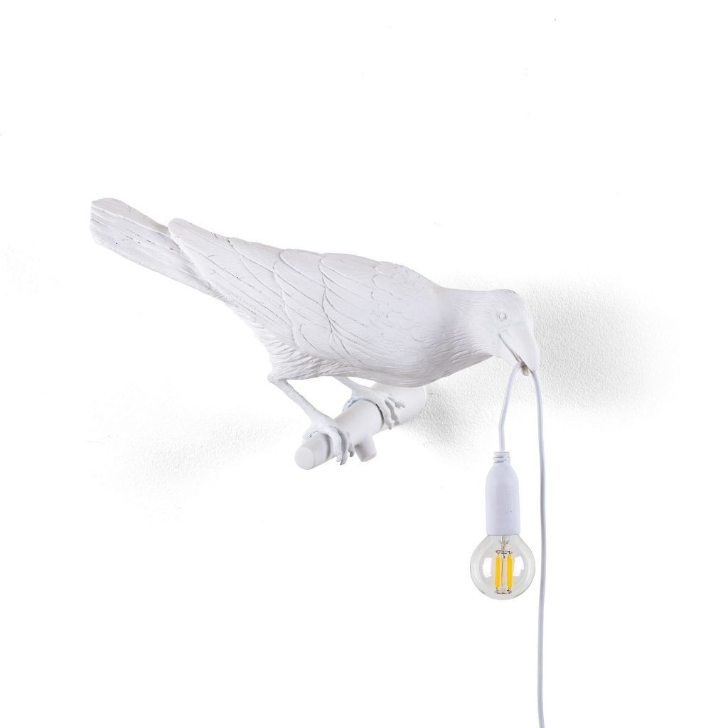 Настенный светильник Bird Looking Right White Outdoor Seletti 14721