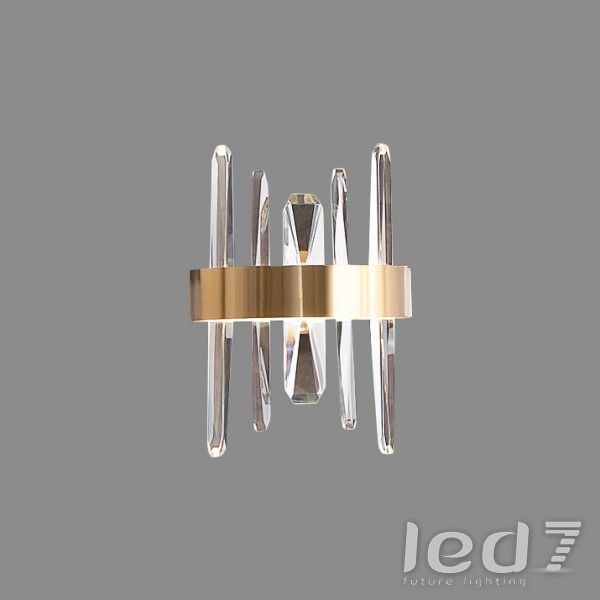 Светильник Loft Industry Modern - Aslant Line Of Crystals Wall