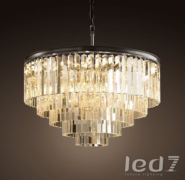 Светильник Loft Industry 1920s Odeon Glass Fringe Chandelier - 5 rings