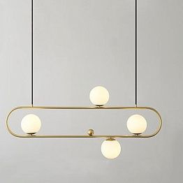 Люстра Horizontal Balls Balance Brass 4