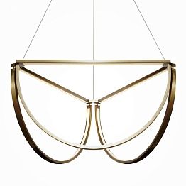Подвесной светильник Solana Hanging lamp | 65 х 65 см латунь