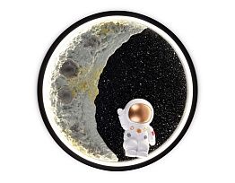 Настенный светильник Космонавт на луне Astronaut on the Moon Амазон Хоум D30 BK AMG006693