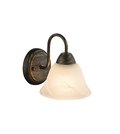 Светильник настенный GLOBO 60218W, черное золото, E27, 1x40W